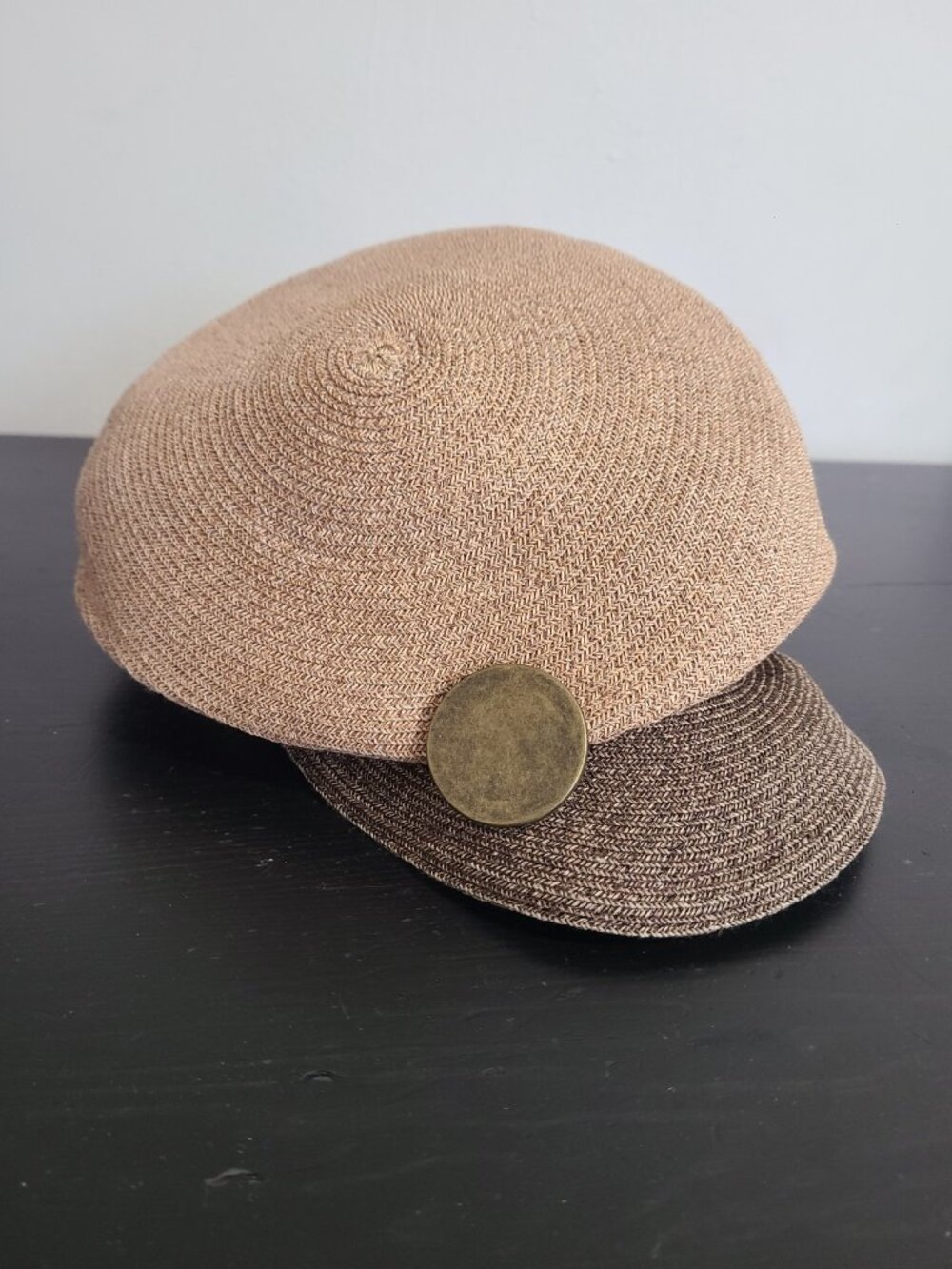 Eugenia Kim Paper Beret Hat Tan